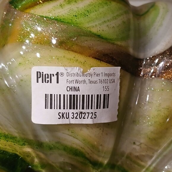 Pier 1 Imports Solid Glass Pumpkin - Picture 7 of 7